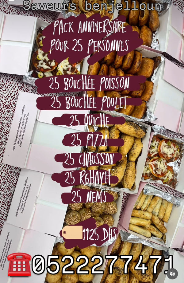 Pack anniversaire 25 per