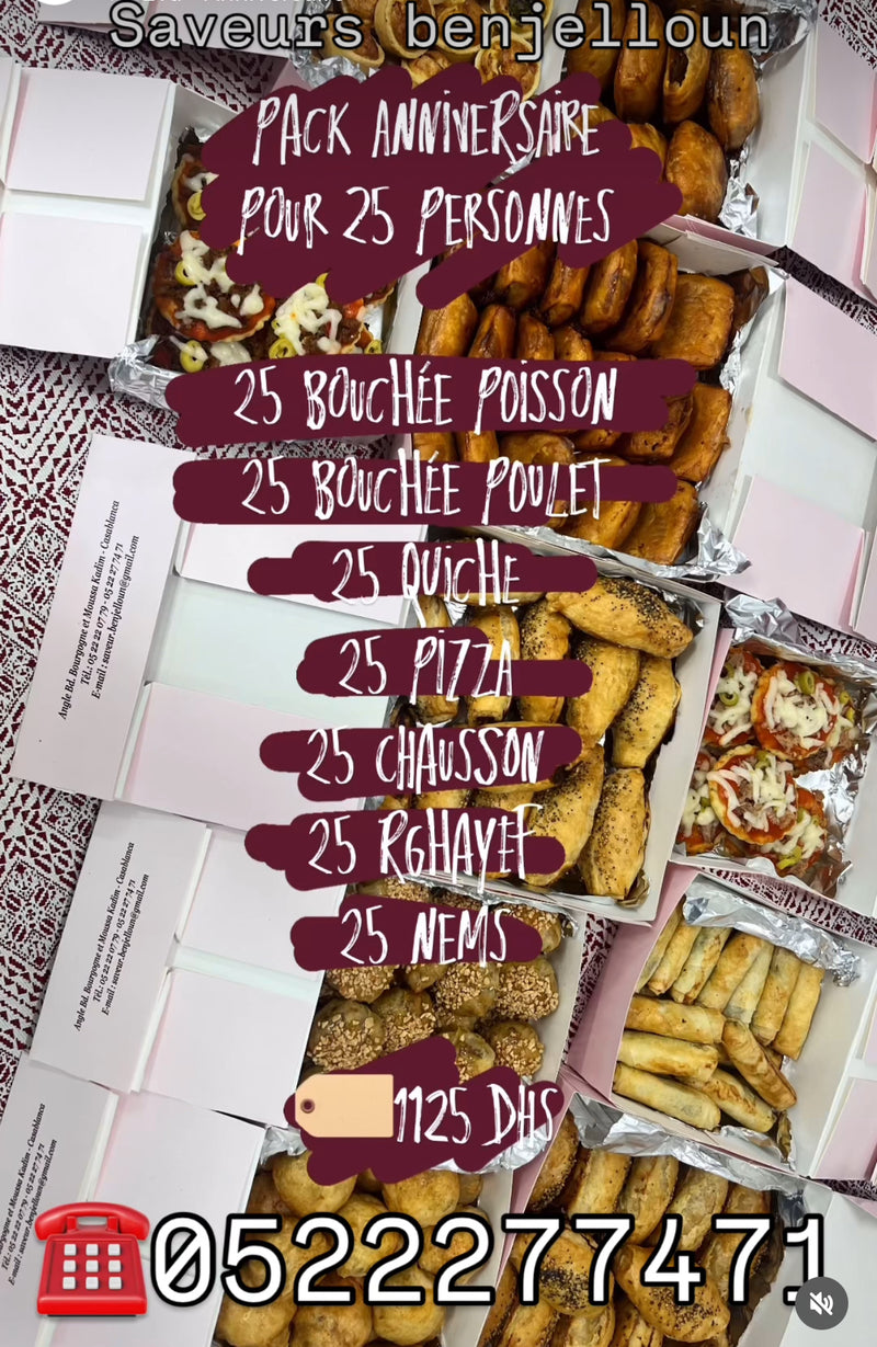 Pack anniversaire 25 per