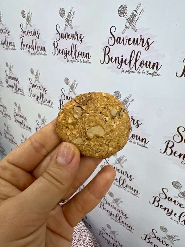 Cookies amandes et noix 100% farine complète